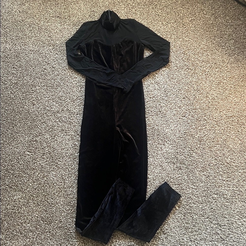 Black Velvet Jumpsuit